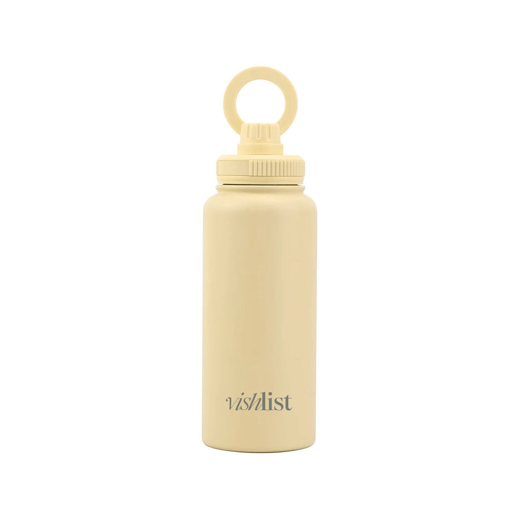 Water Bottle Magnet Lid 1000ml 32 OZ Magnetic Phone Holder