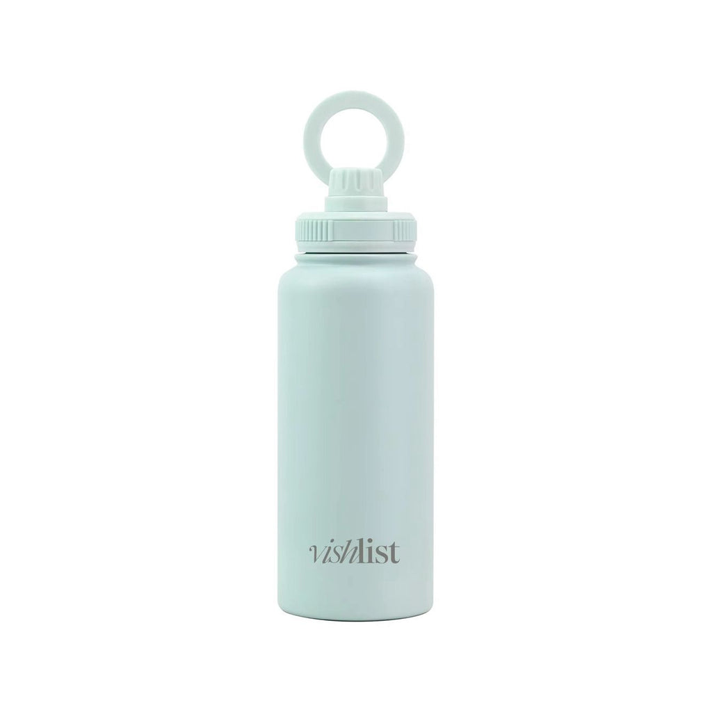 Water Bottle Magnet Lid 1000ml 32 OZ Magnetic Phone Holder