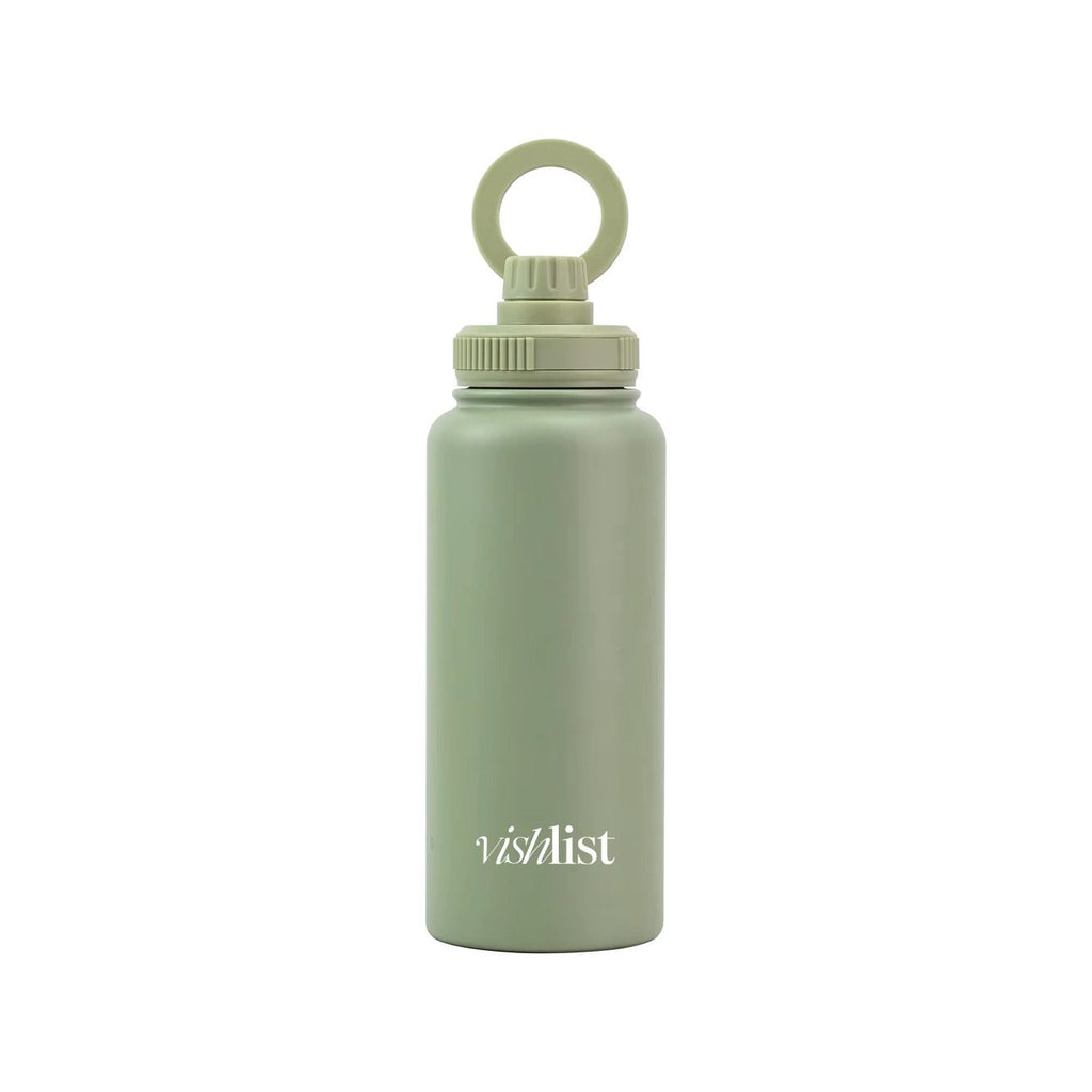 Water Bottle Magnet Lid 1000ml 32 OZ Magnetic Phone Holder